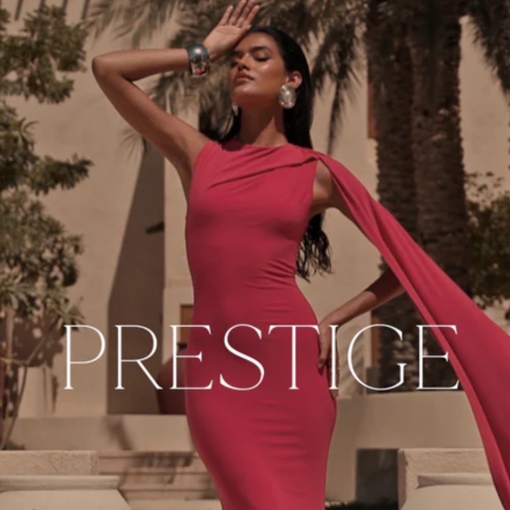 Club L London One Shoulder Pink Dress